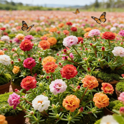 🔥 65K+ Sold Double Bloom Sun Rose Seeds 🌸 Nonstop Summer Blooms 🌼 No Care Needed ☀️ Grow Anywhere 🌱