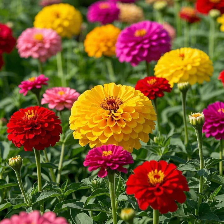 🏠🌿Easy Double Zinnia Seeds – Big, Bold, Beautiful💮🤗