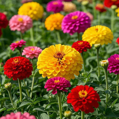 🏠🌿Easy Double Zinnia Seeds – Big, Bold, Beautiful💮🤗