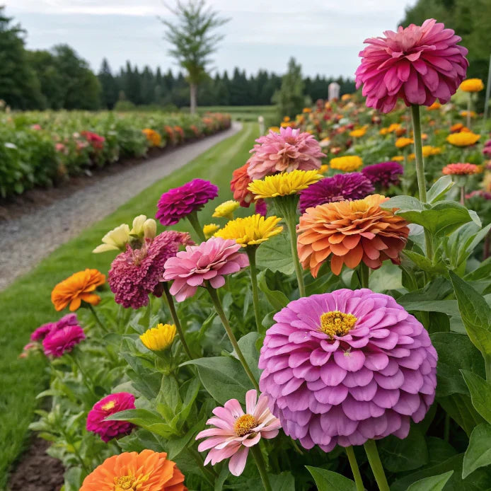 🏠🌿Easy Double Zinnia Seeds – Big, Bold, Beautiful💮🤗