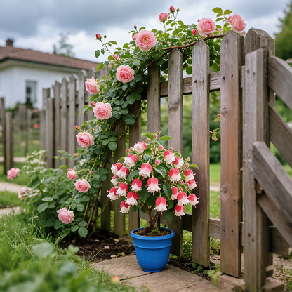 🌸 Double Fuchsia Plants – Elegant Cascading Blooms for Shade Gardens