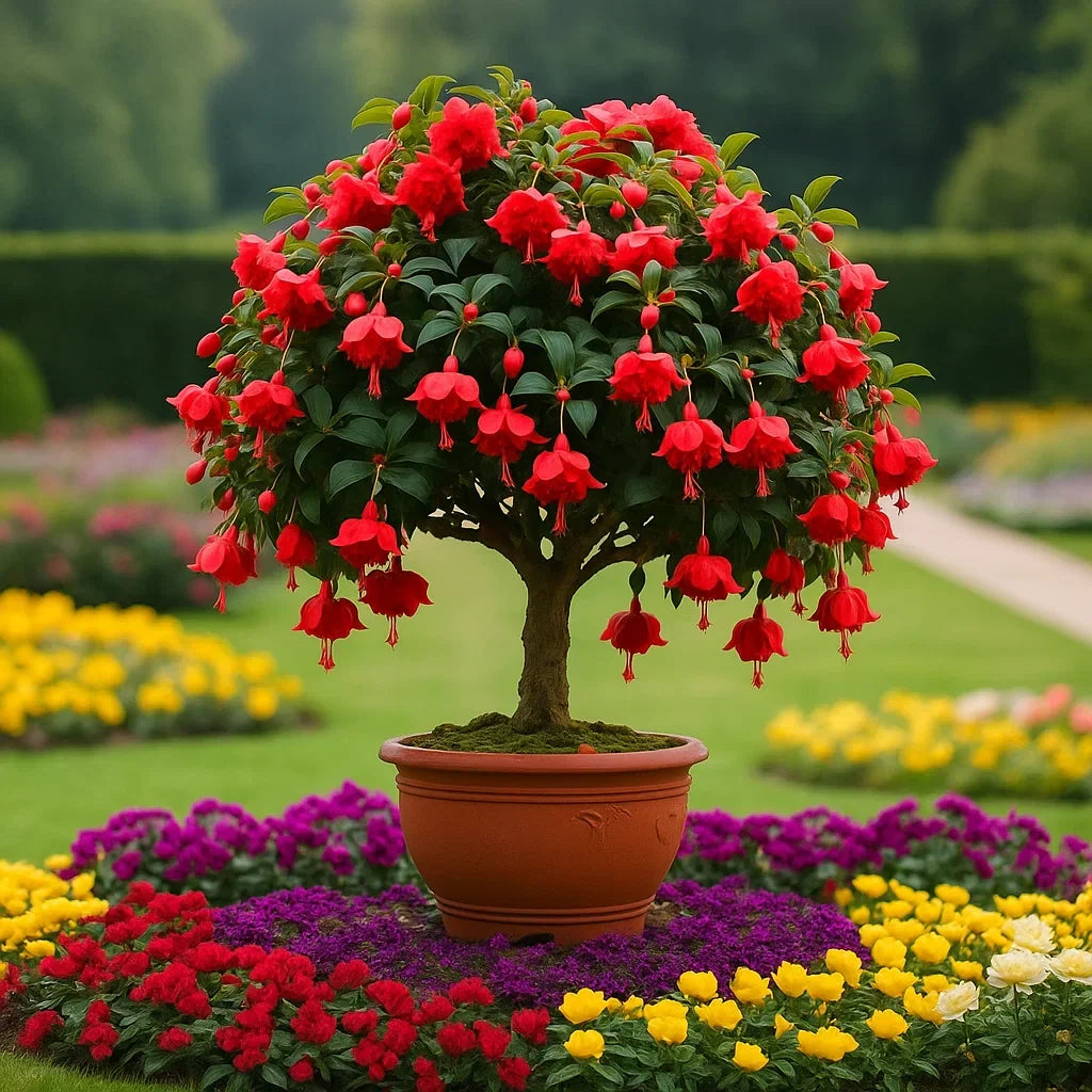🌸 Double Fuchsia Plants – Elegant Cascading Blooms for Shade Gardens