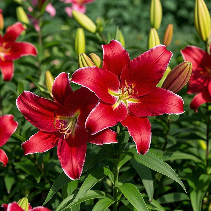 🌺🍷Double Bloom Lily Bulbs—Fresh and Sweet
