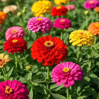 🏠🌿Easy Double Zinnia Seeds – Big, Bold, Beautiful💮🤗