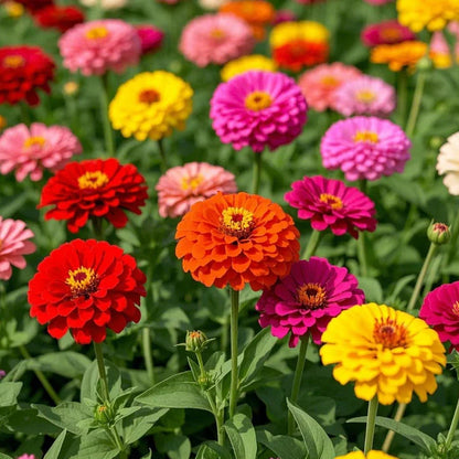 🏠🌿Easy Double Zinnia Seeds – Big, Bold, Beautiful💮🤗