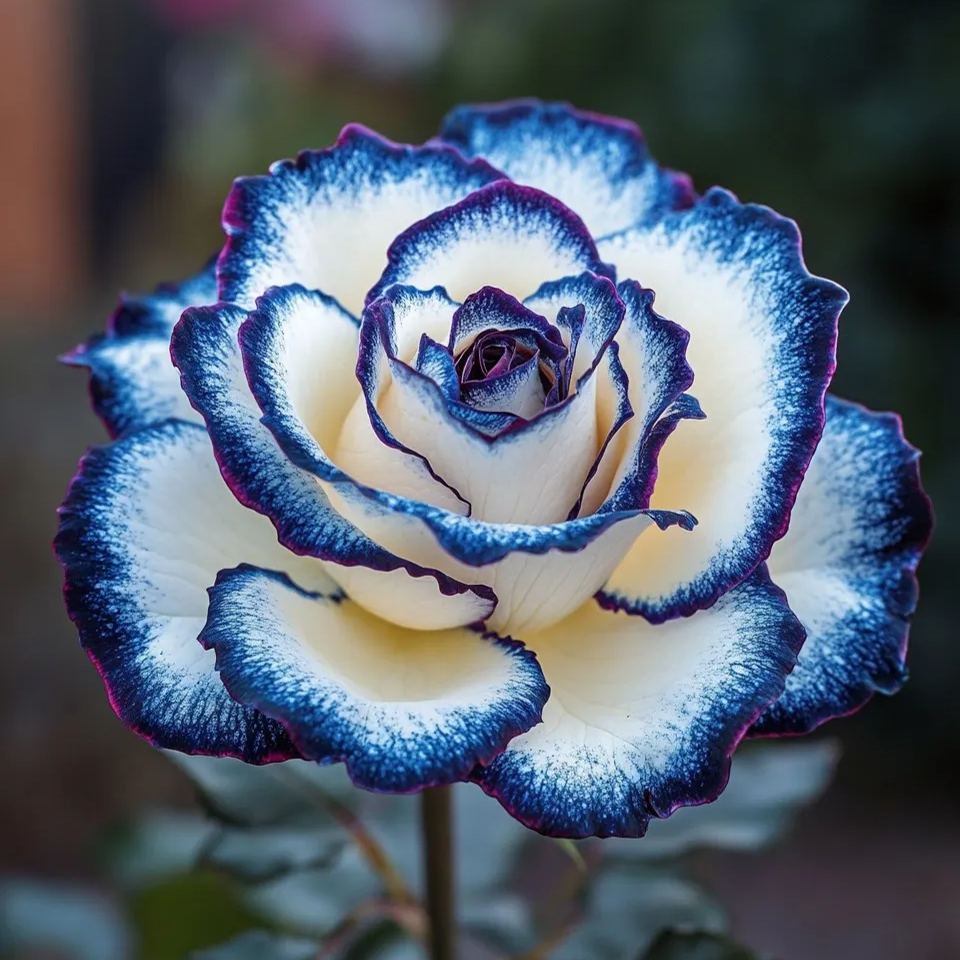🌹Rare Blue Moon Rose 🌌Multi-Colored Petal Lace Rose🌈🌹
