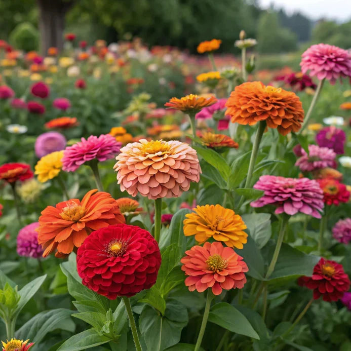 🏠🌿Easy Double Zinnia Seeds – Big, Bold, Beautiful💮🤗