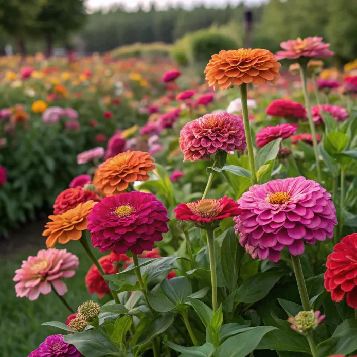 🏠🌿Easy Double Zinnia Seeds – Big, Bold, Beautiful💮🤗