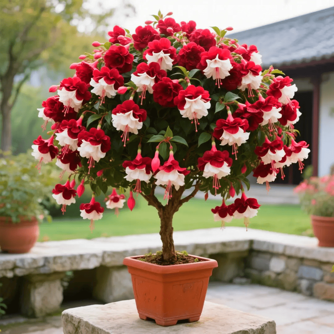 🌸 Double Fuchsia Plants – Elegant Cascading Blooms for Shade Gardens